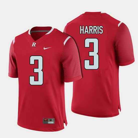 Men Rutgers Scarlet Knights Jawuan Harris College Football Red Jersey